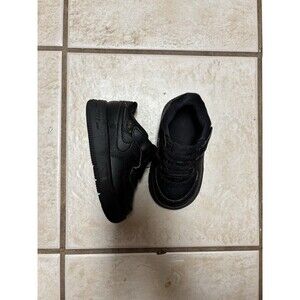 Nike Air Force 1 LE Triple Black Shoes Sneakers DH2926-001 Toddler Size 7C